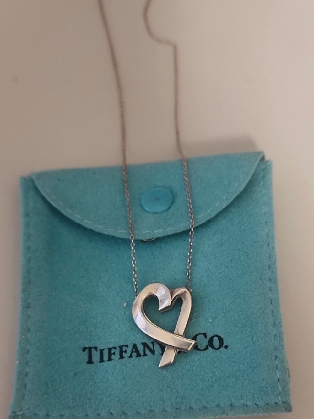 Tiffany & Co Paloma Picasso® Loving Heart Pendant Sterling Silver with COA